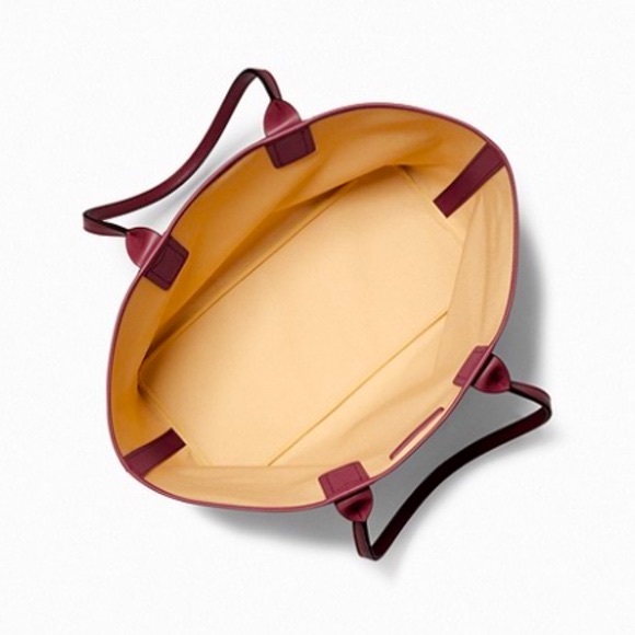 NWT Michael Kors Jodie Merlot Large Logo Jacquard Tote Bag - Picture 4 of 12